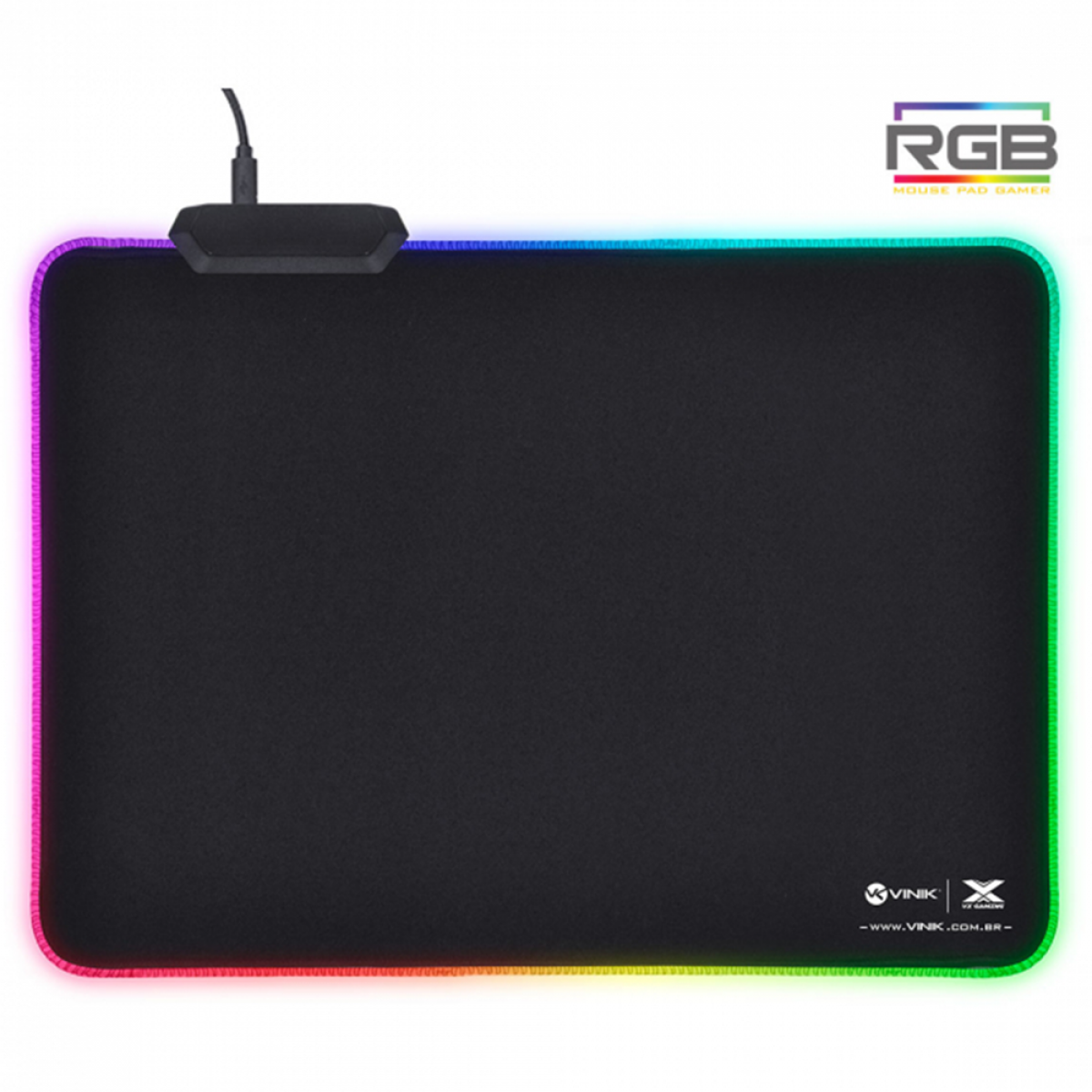 Mouse Pad Gamer LED RGB 25x35cm VX Gaming Vinik